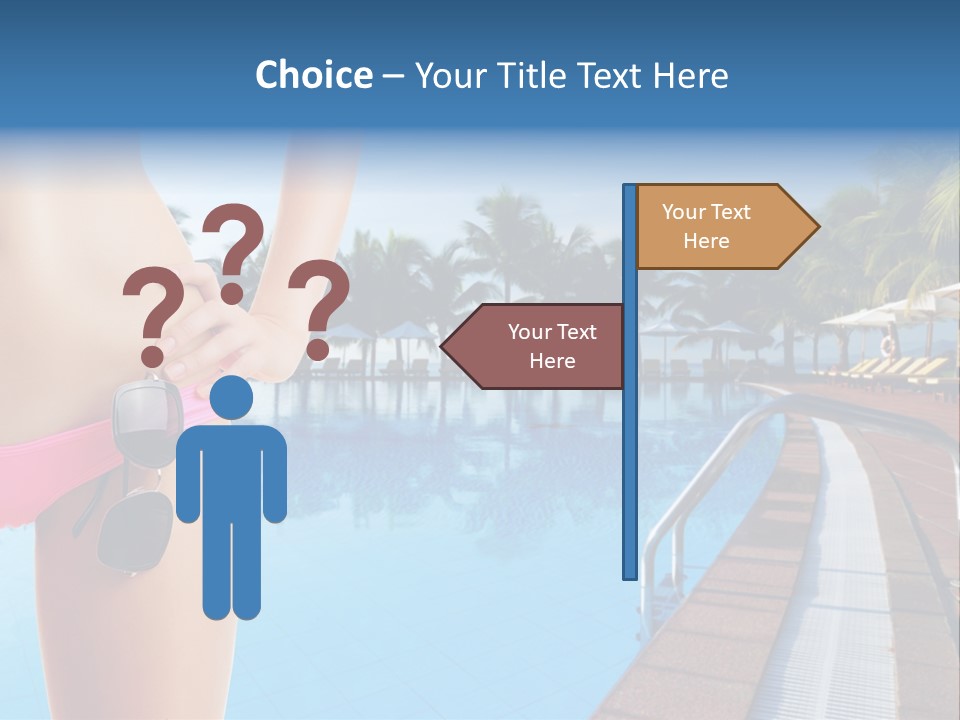 Tropical Girl Pursuit PowerPoint Template