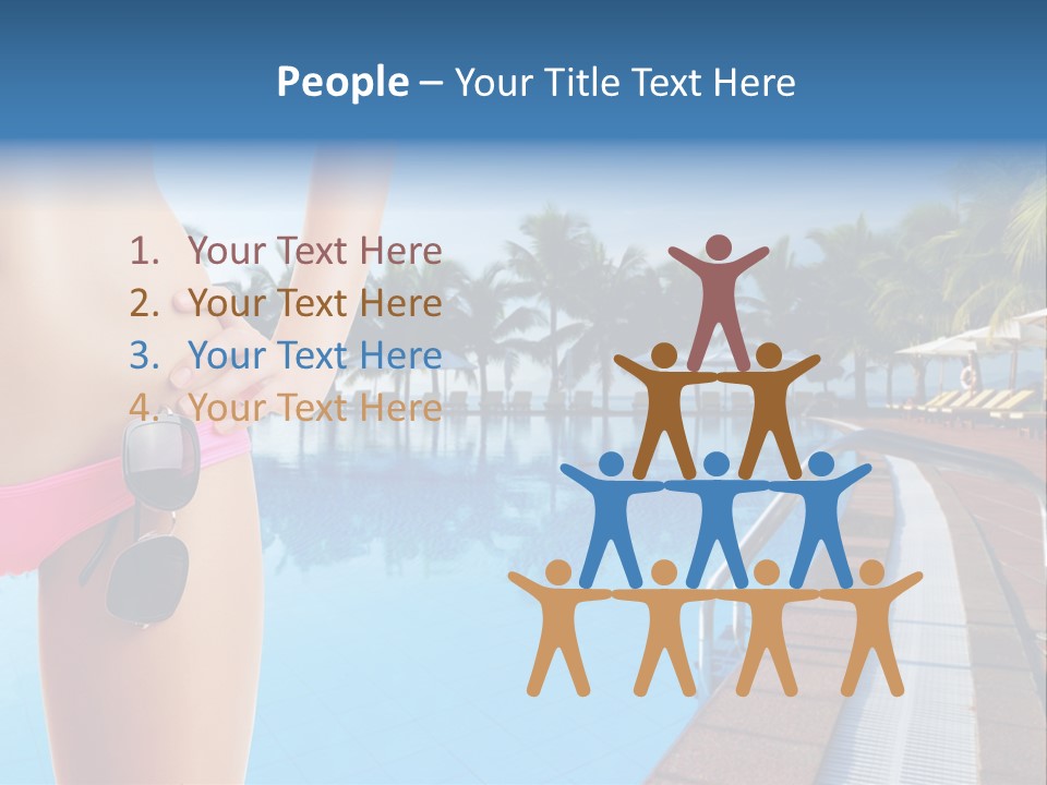 Tropical Girl Pursuit PowerPoint Template