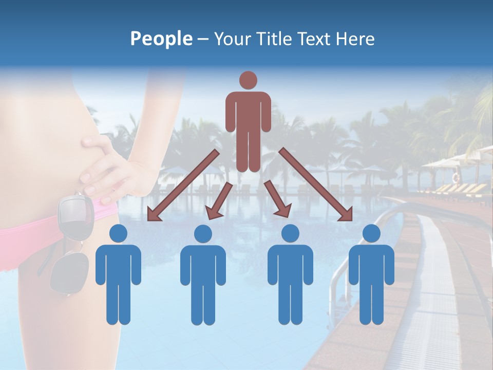 Tropical Girl Pursuit PowerPoint Template