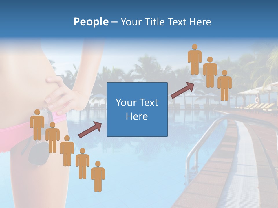 Tropical Girl Pursuit PowerPoint Template