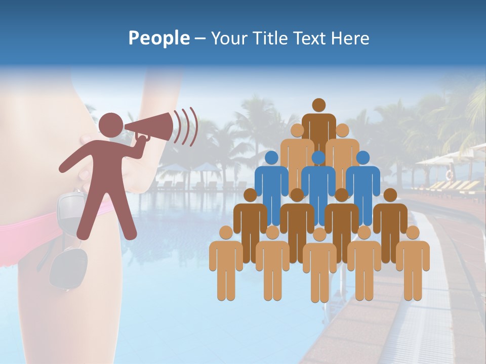 Tropical Girl Pursuit PowerPoint Template