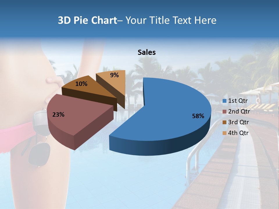 Tropical Girl Pursuit PowerPoint Template