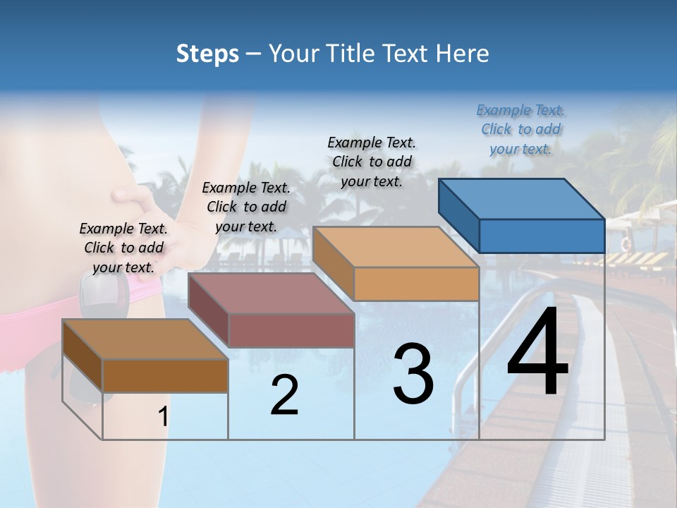 Tropical Girl Pursuit PowerPoint Template