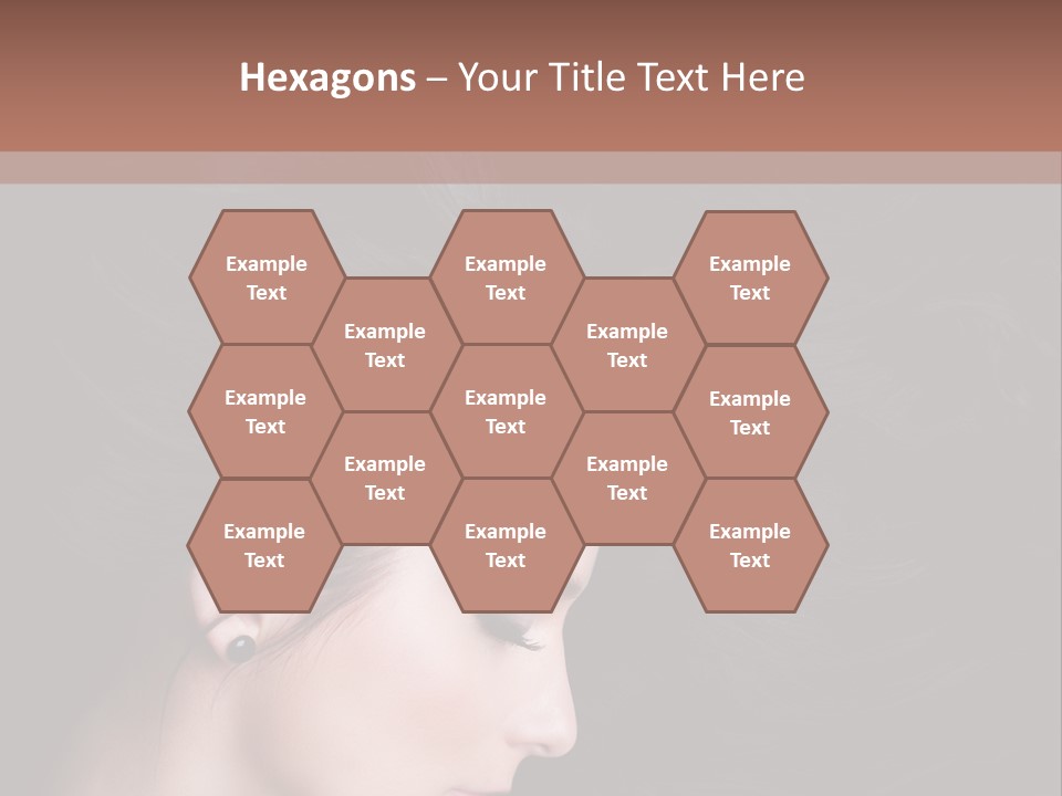 Salon Hair Portrait PowerPoint Template