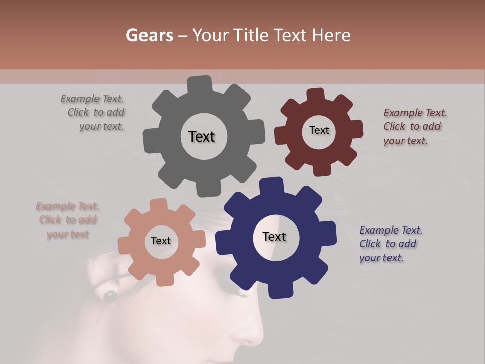 Salon Hair Portrait PowerPoint Template