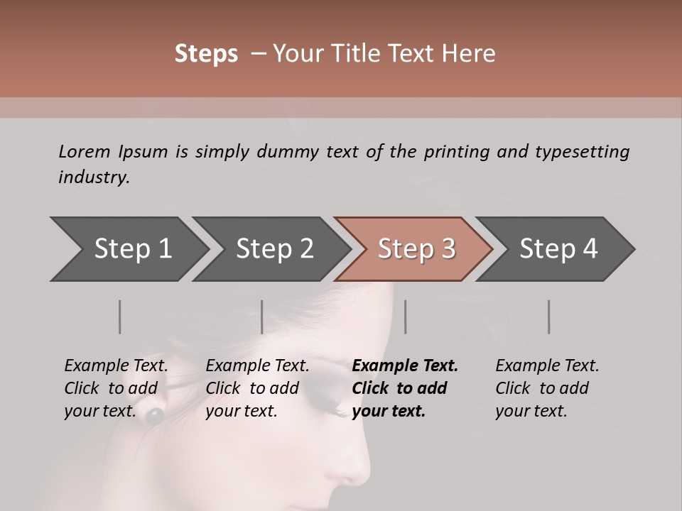 Salon Hair Portrait PowerPoint Template