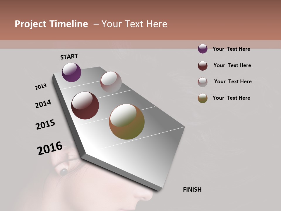 Salon Hair Portrait PowerPoint Template
