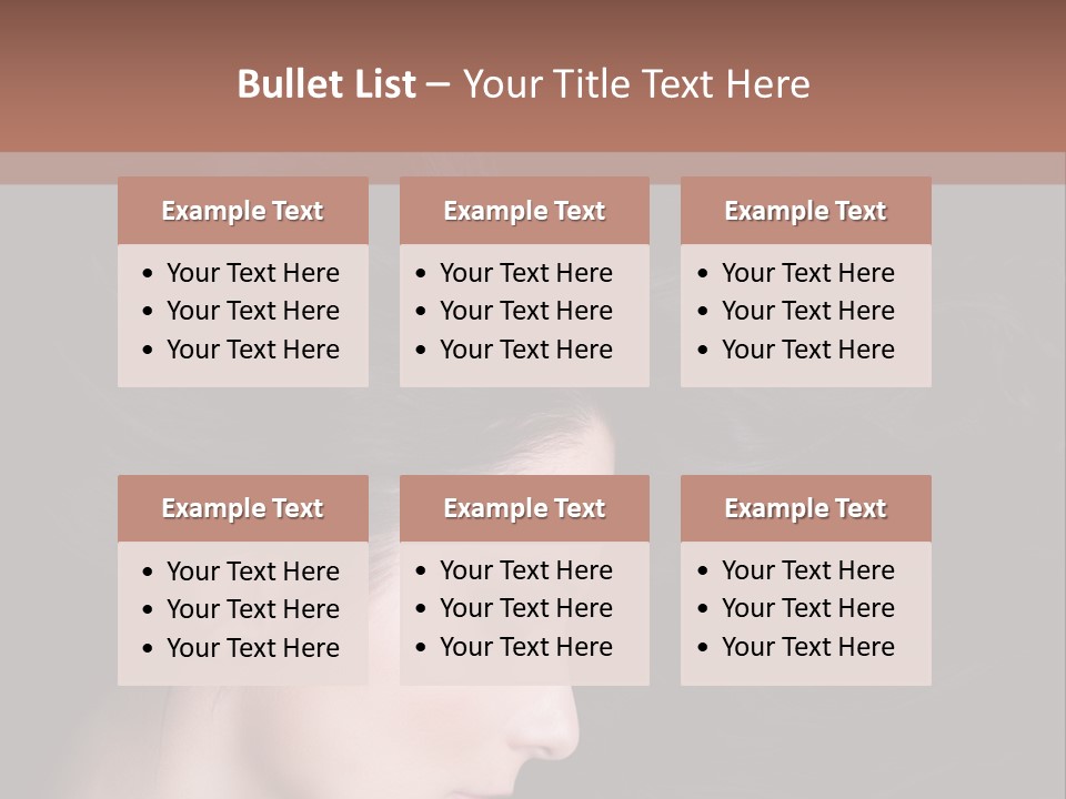 Salon Hair Portrait PowerPoint Template