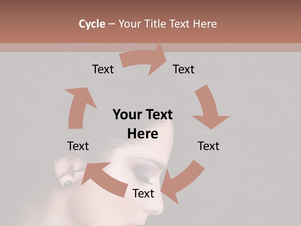 Salon Hair Portrait PowerPoint Template