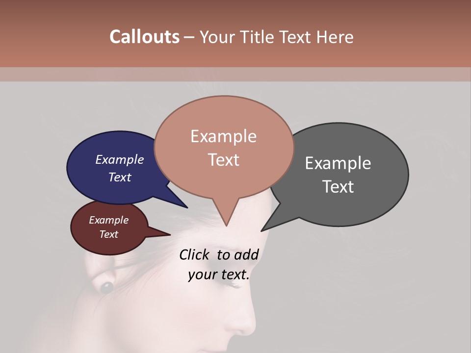 Salon Hair Portrait PowerPoint Template