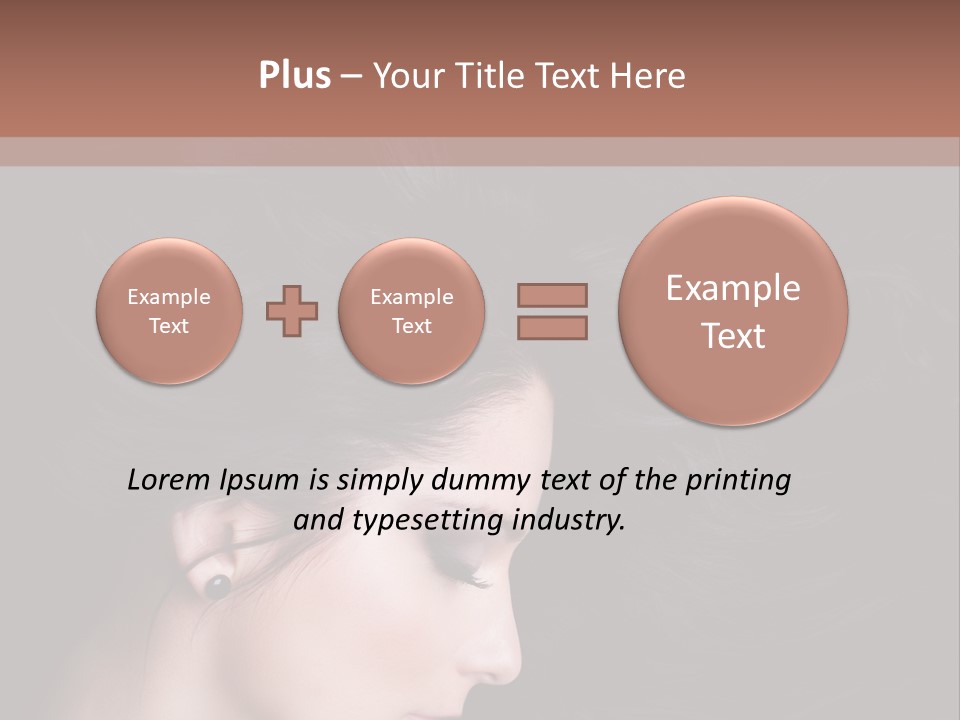 Salon Hair Portrait PowerPoint Template