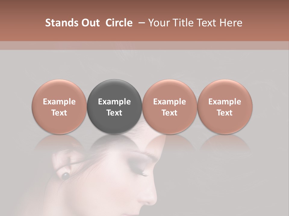 Salon Hair Portrait PowerPoint Template