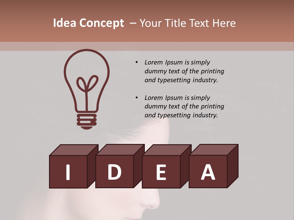 Salon Hair Portrait PowerPoint Template