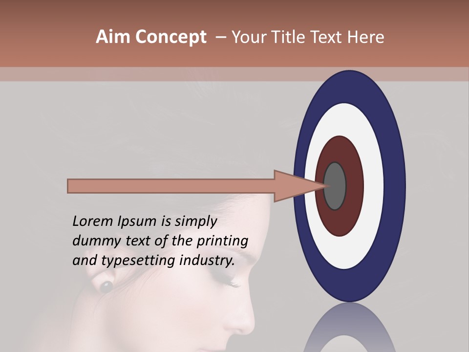 Salon Hair Portrait PowerPoint Template