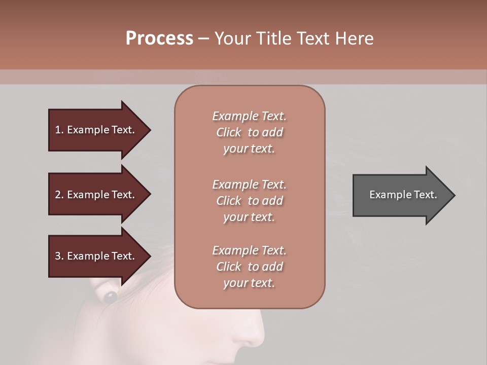Salon Hair Portrait PowerPoint Template