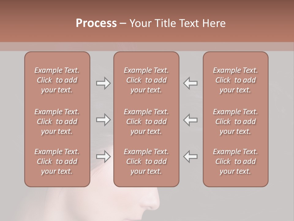 Salon Hair Portrait PowerPoint Template