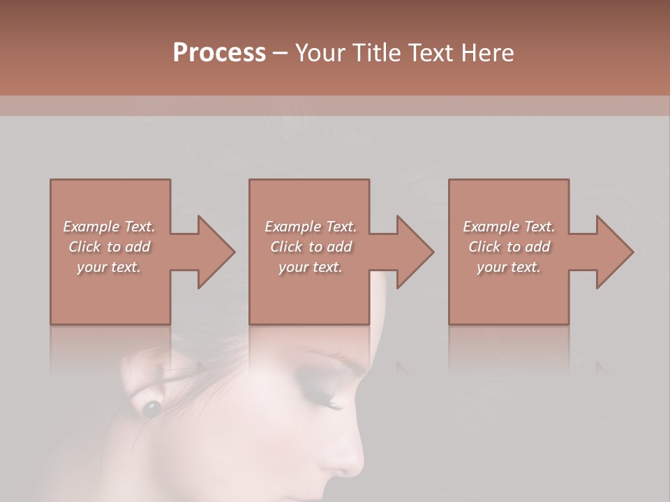 Salon Hair Portrait PowerPoint Template
