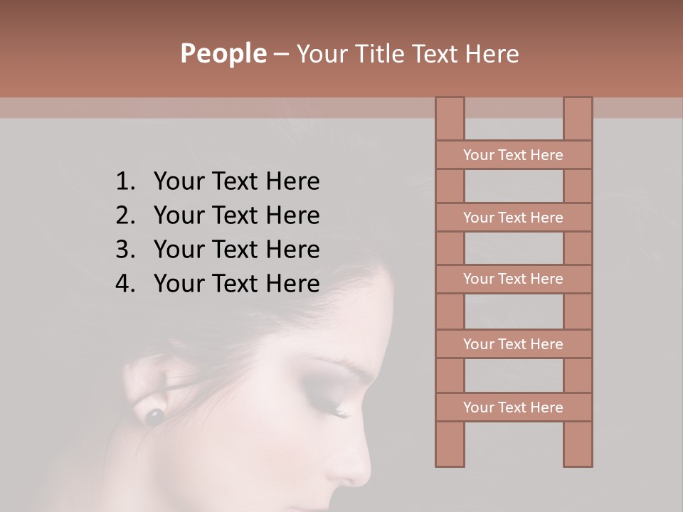 Salon Hair Portrait PowerPoint Template