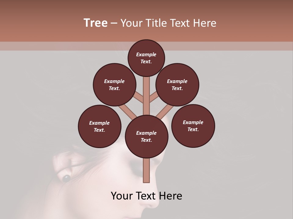 Salon Hair Portrait PowerPoint Template