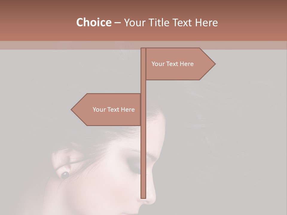 Salon Hair Portrait PowerPoint Template