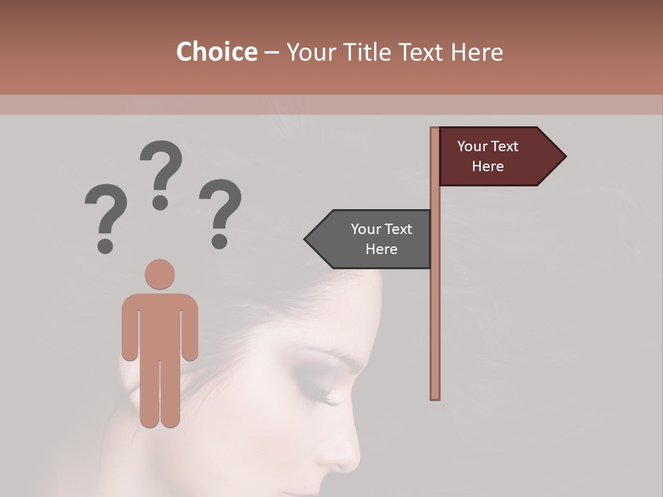 Salon Hair Portrait PowerPoint Template