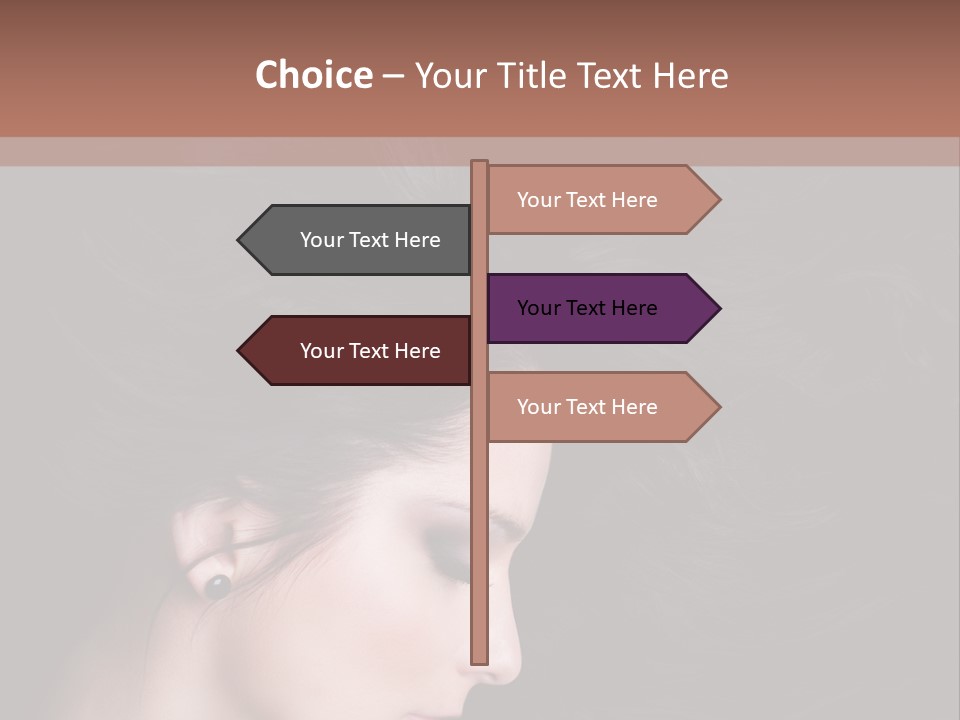Salon Hair Portrait PowerPoint Template