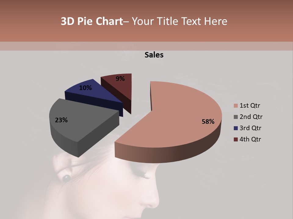 Salon Hair Portrait PowerPoint Template