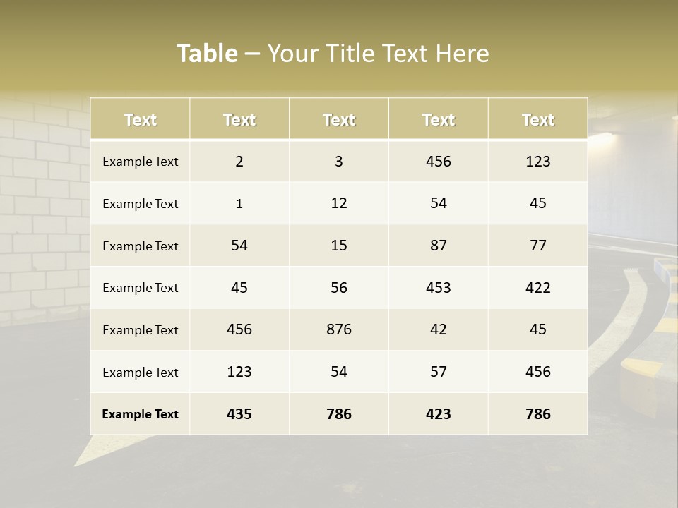 Wall Entry Public PowerPoint Template