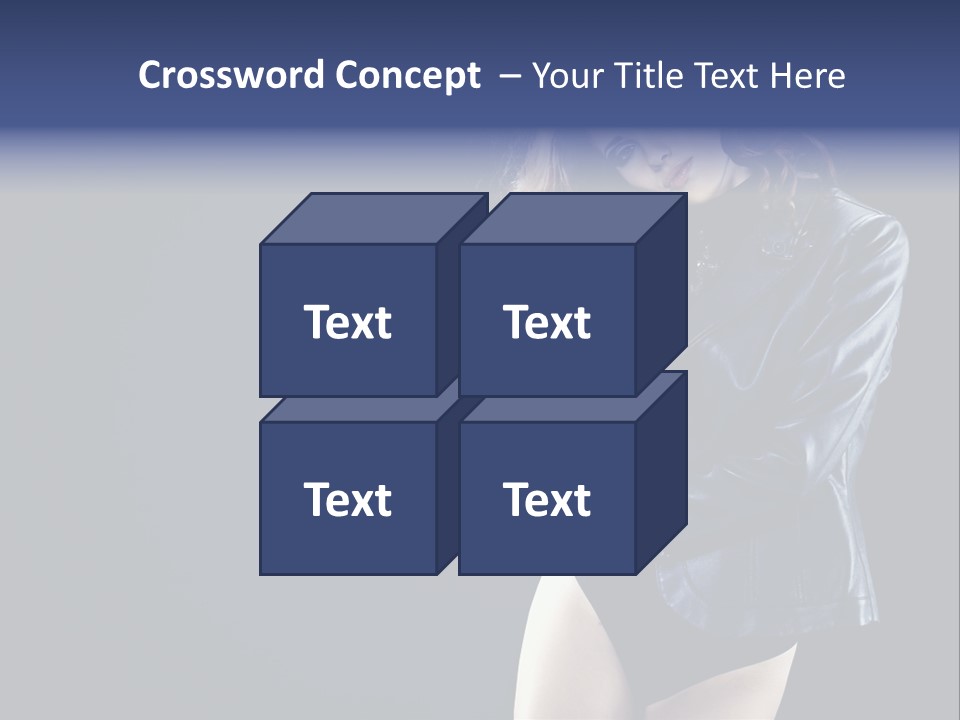 Model Alluring Charm PowerPoint Template