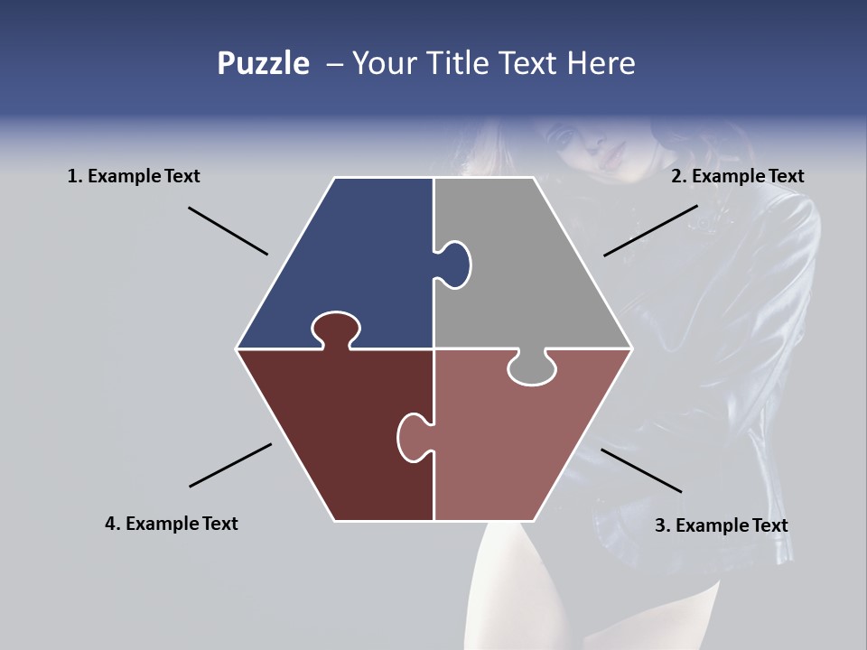 Model Alluring Charm PowerPoint Template