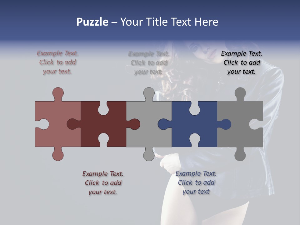 Model Alluring Charm PowerPoint Template