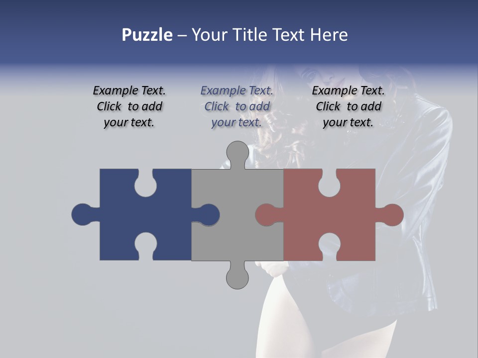 Model Alluring Charm PowerPoint Template