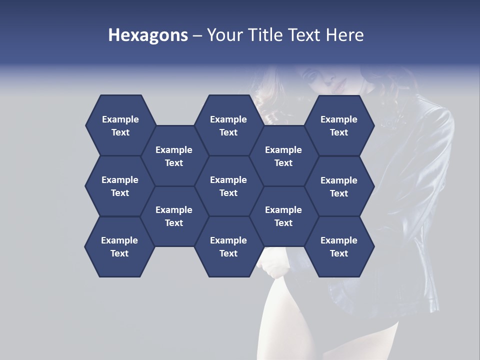 Model Alluring Charm PowerPoint Template