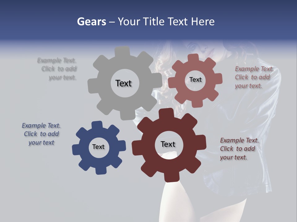 Model Alluring Charm PowerPoint Template