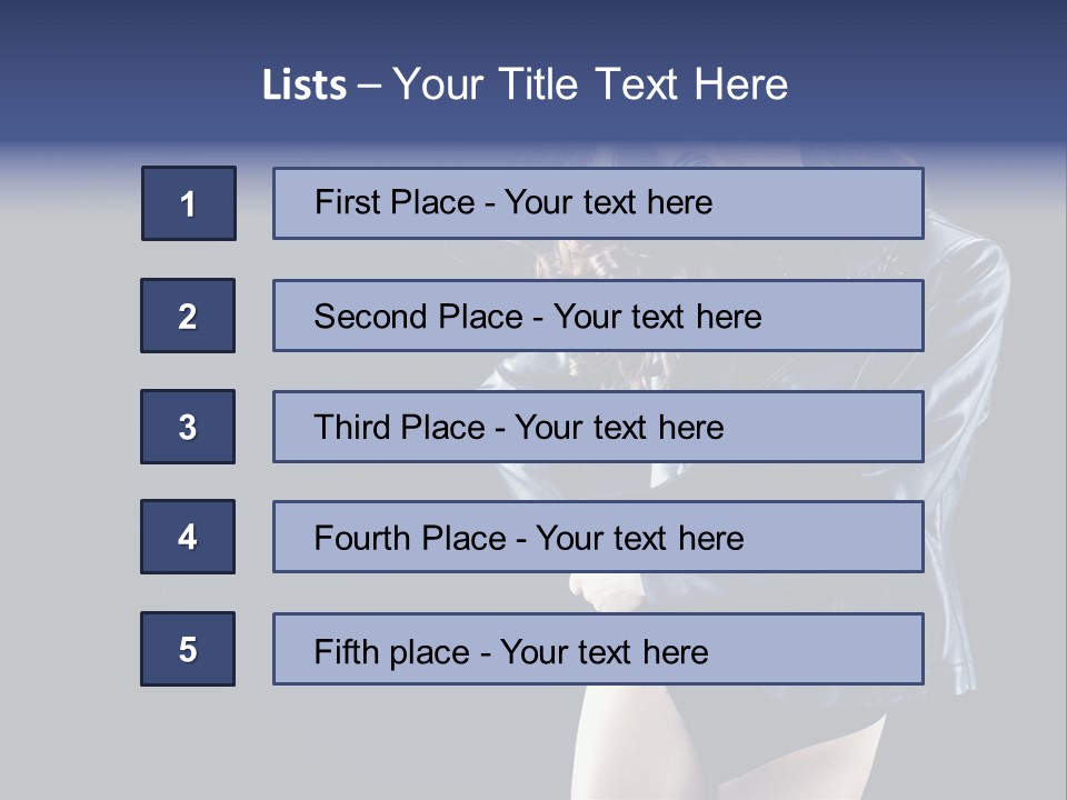 Model Alluring Charm PowerPoint Template