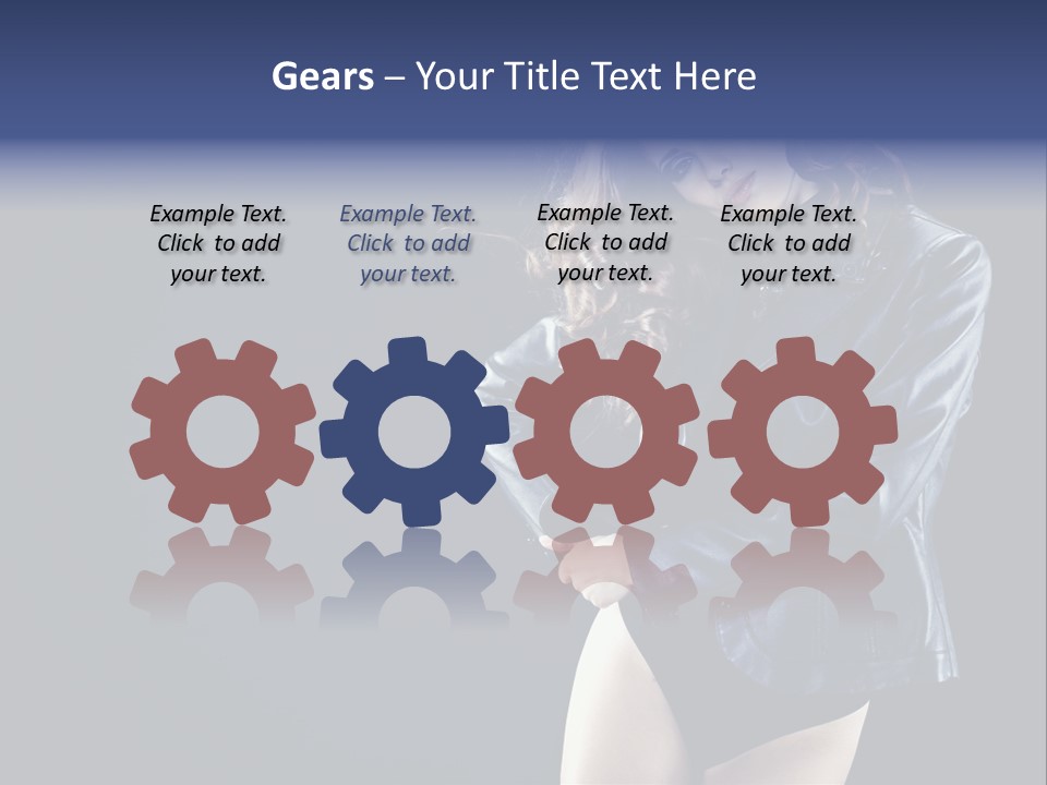 Model Alluring Charm PowerPoint Template