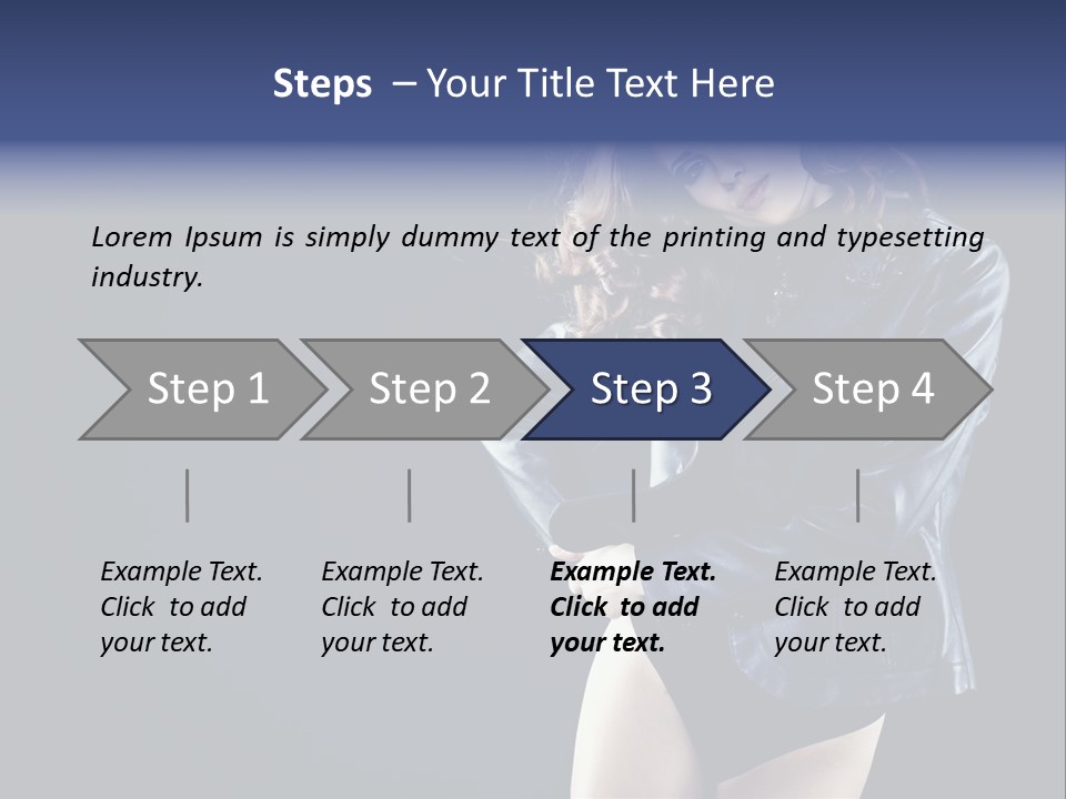 Model Alluring Charm PowerPoint Template