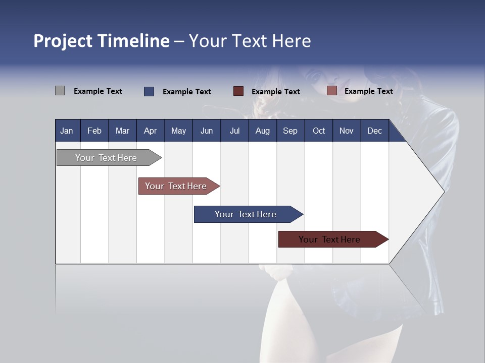 Model Alluring Charm PowerPoint Template