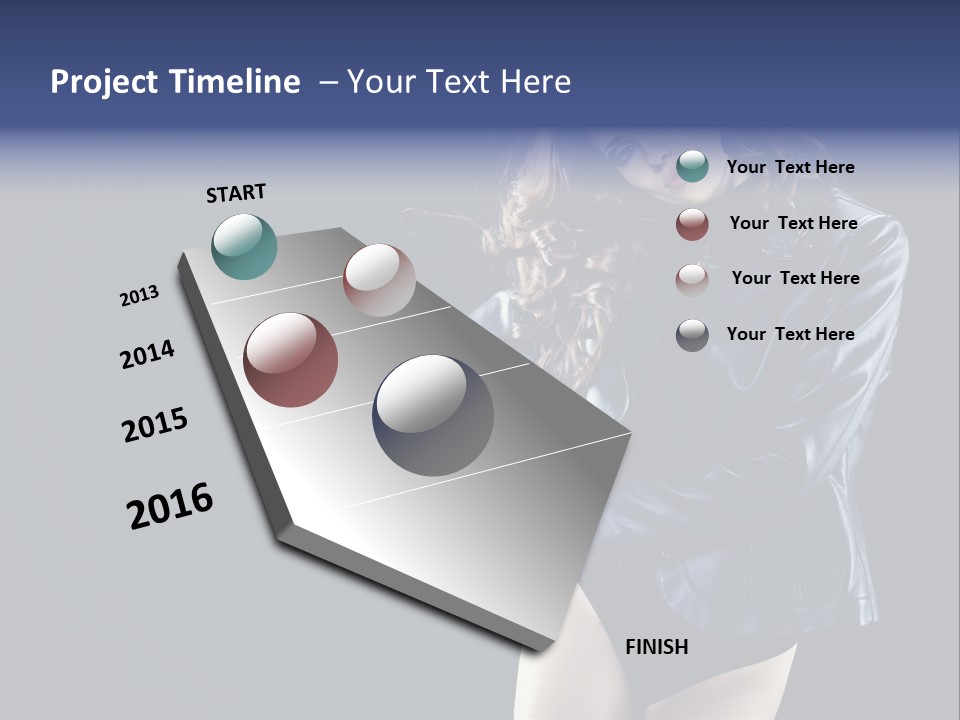 Model Alluring Charm PowerPoint Template
