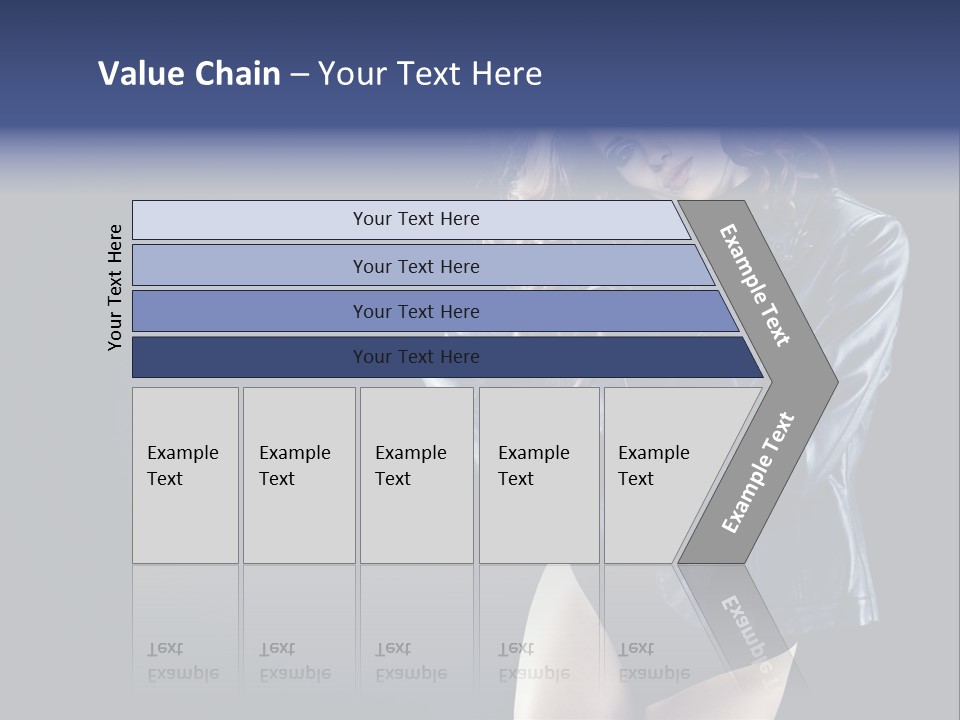 Model Alluring Charm PowerPoint Template