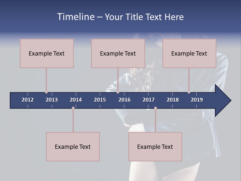 Model Alluring Charm PowerPoint Template
