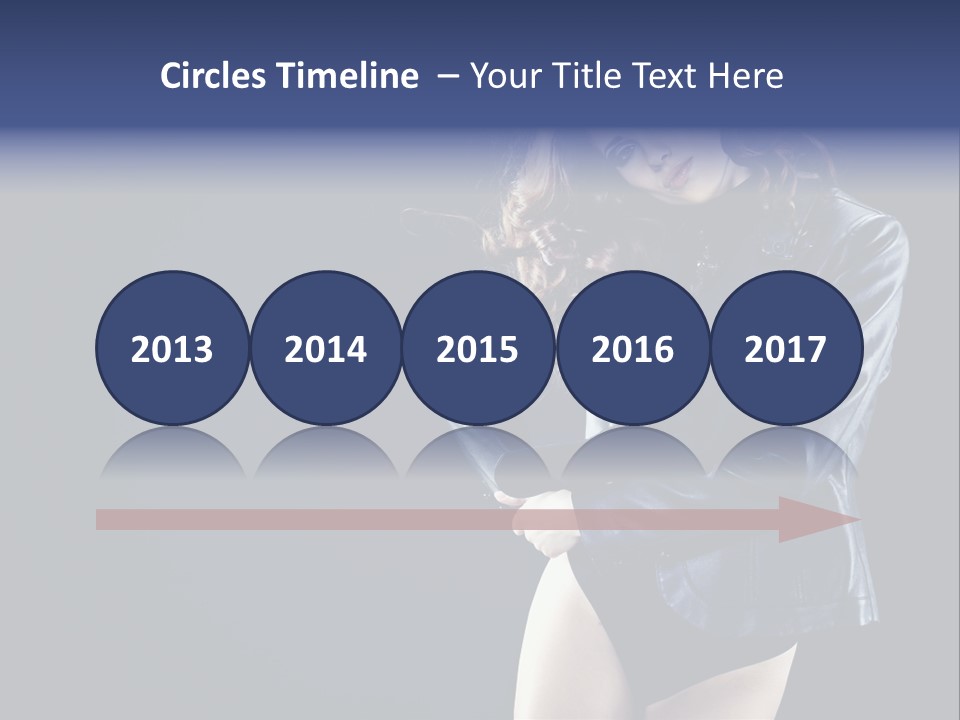 Model Alluring Charm PowerPoint Template