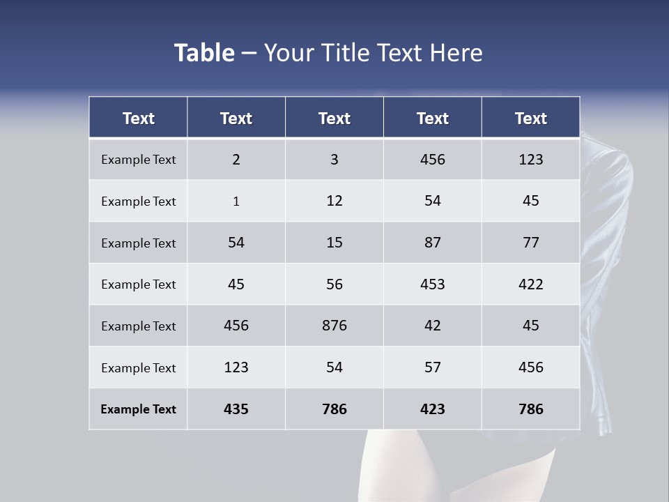 Model Alluring Charm PowerPoint Template