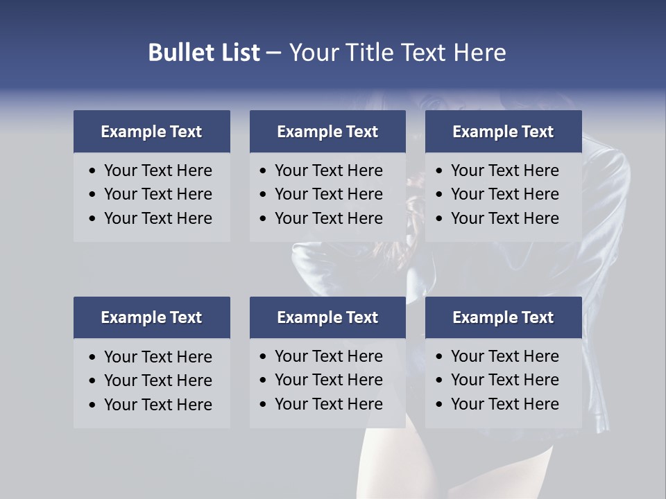 Model Alluring Charm PowerPoint Template