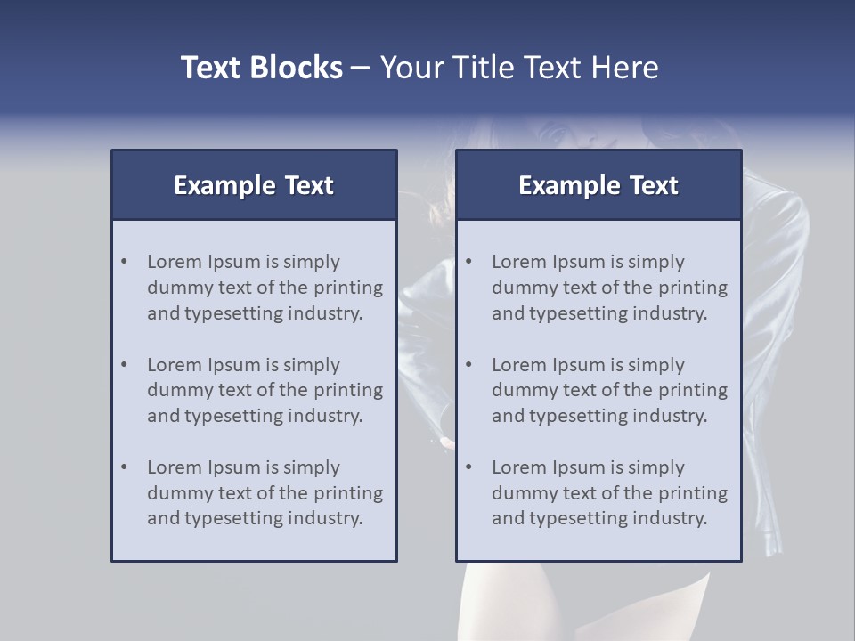 Model Alluring Charm PowerPoint Template
