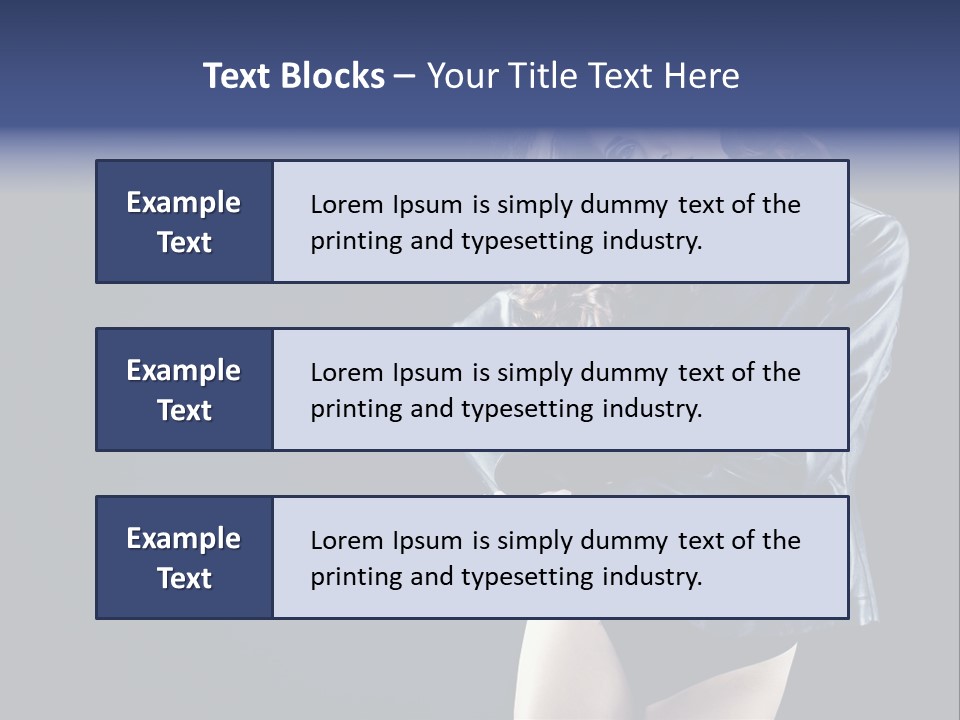 Model Alluring Charm PowerPoint Template