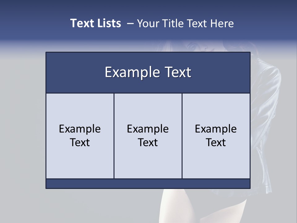 Model Alluring Charm PowerPoint Template