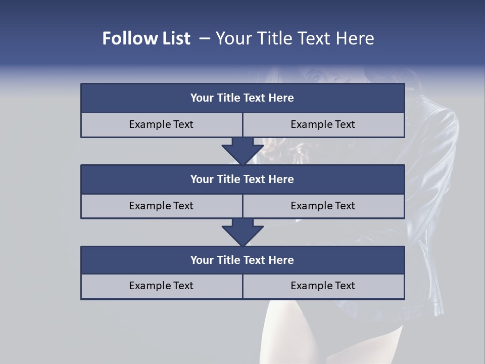 Model Alluring Charm PowerPoint Template