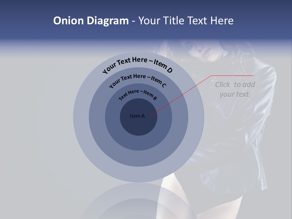 Model Alluring Charm PowerPoint Template