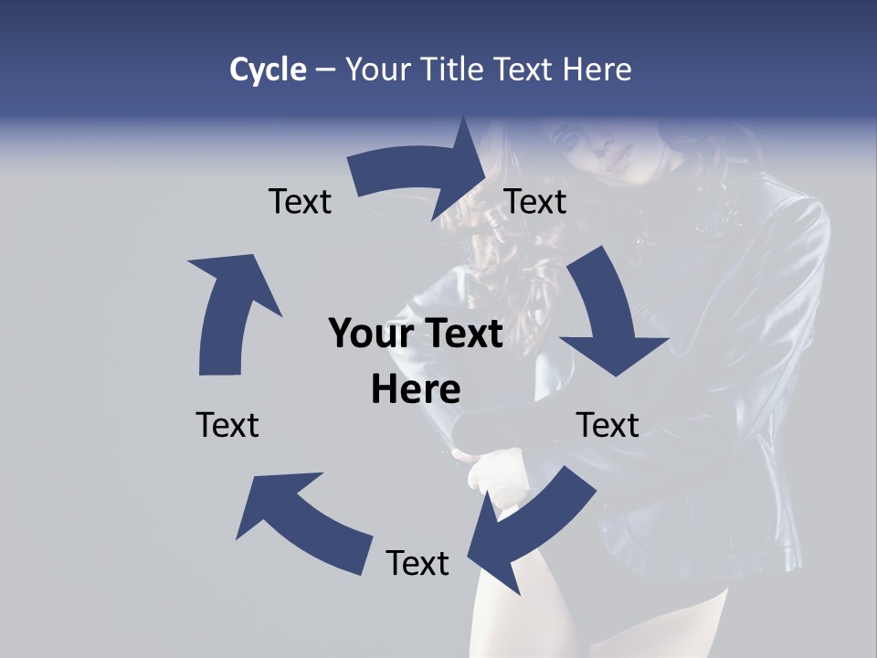 Model Alluring Charm PowerPoint Template